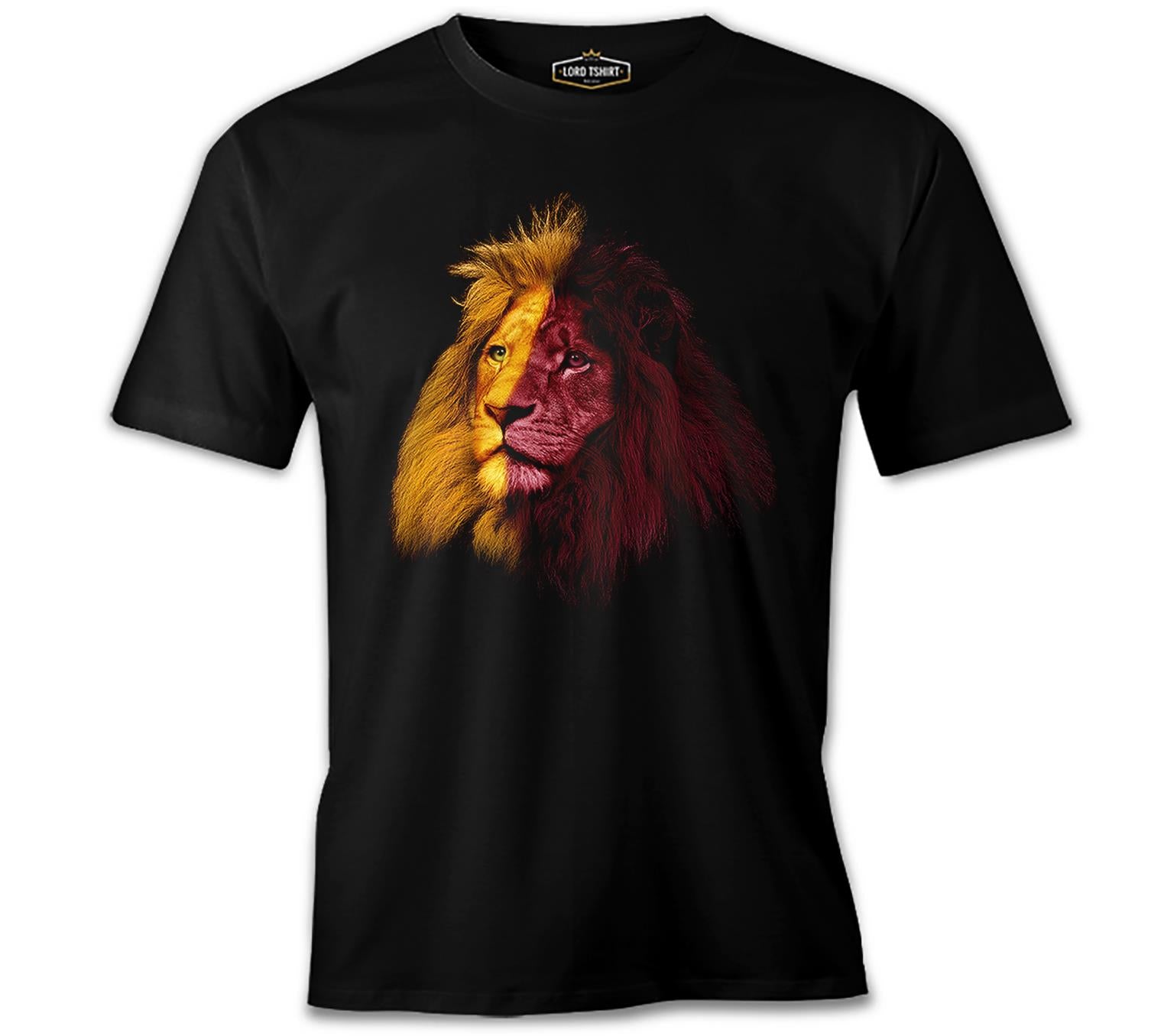 Aslan 3 Siyah Erkek Tshirt