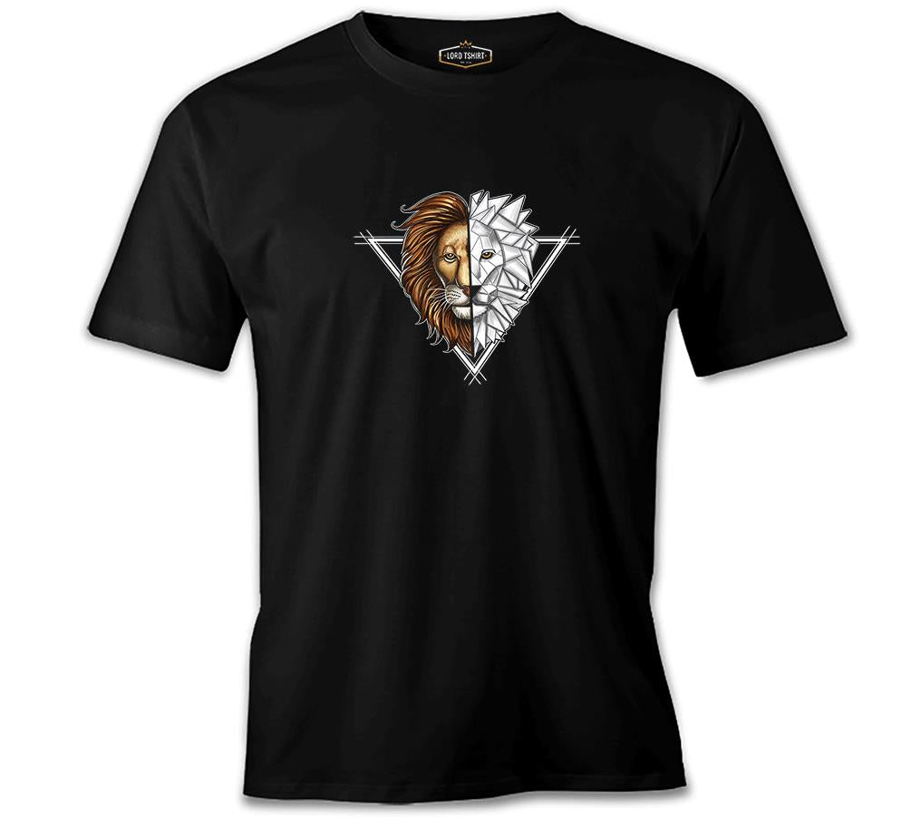 Aslan Triangle Siyah Erkek Tshirt
