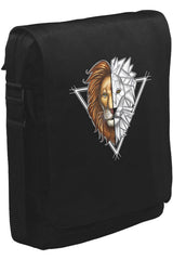 Aslan Triangle Unisex Siyah Postacı Çanta