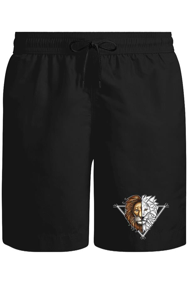 Aslan Triangle Unisex Siyah Şort