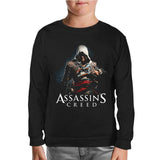 Assasins Creed Siyah Çocuk Sweatshirt