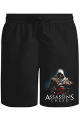 Assasins Creed Unisex Siyah Şort