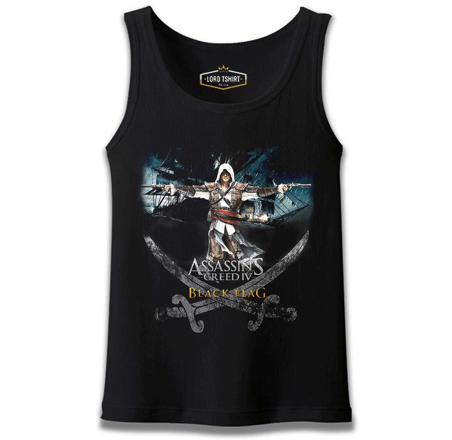 Assassin's Creed 4 Siyah Erkek Atlet