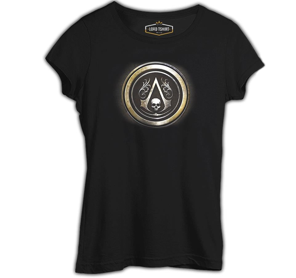 Assassin's Creed 5 Siyah Kadın Tshirt