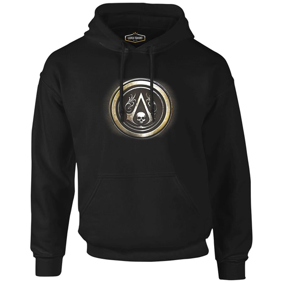 Assassin's Creed 5 Siyah Erkek Fermuarsız Kapşonlu