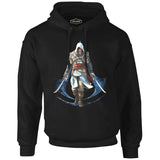 Assassin's Creed 6 Siyah Erkek Fermuarsız Kapşonlu