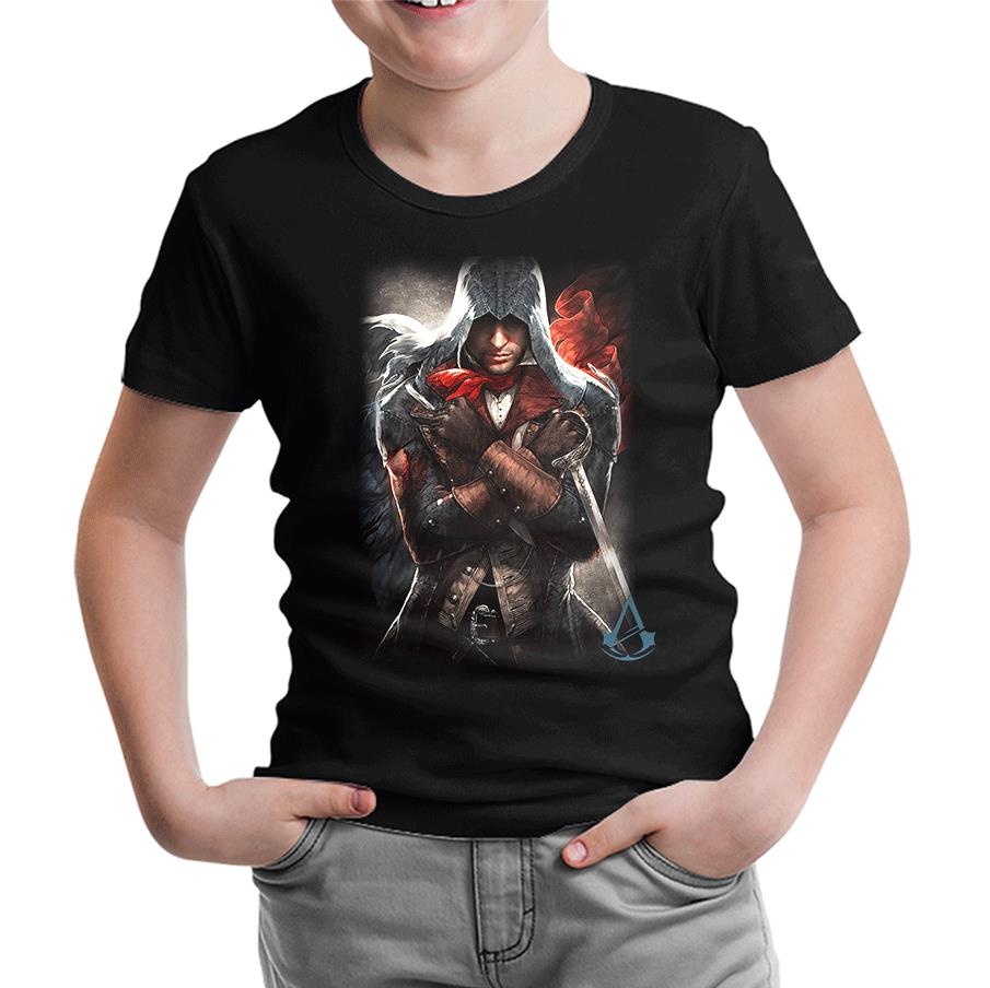 Assassin's Creed - Arno 2 Siyah Çocuk Tshirt