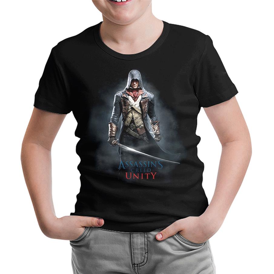 Assassin's Creed - Arno Siyah Çocuk Tshirt
