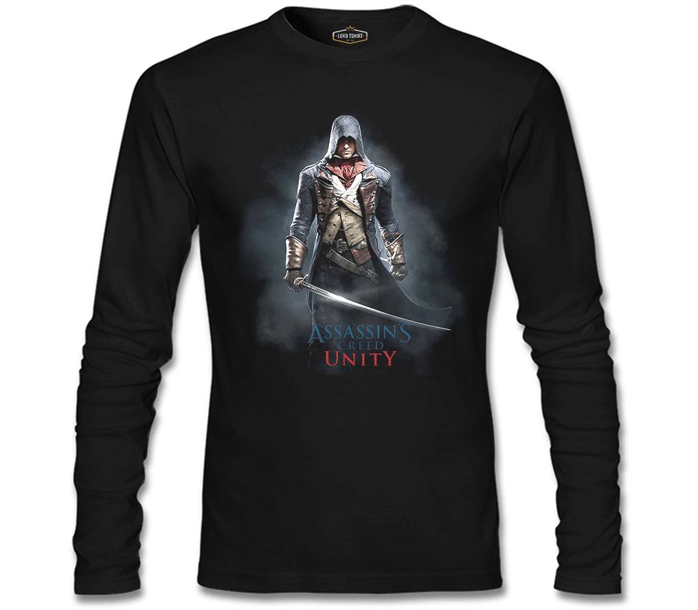 Assassin's Creed - Arno Siyah Erkek Sweatshirt