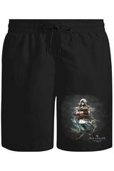 Assassin's Creed II Unisex Siyah Şort