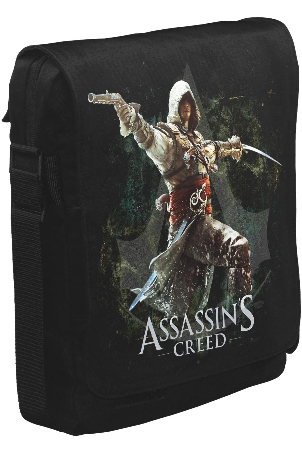 Assassin's Creed III Unisex Siyah Postacı Çanta