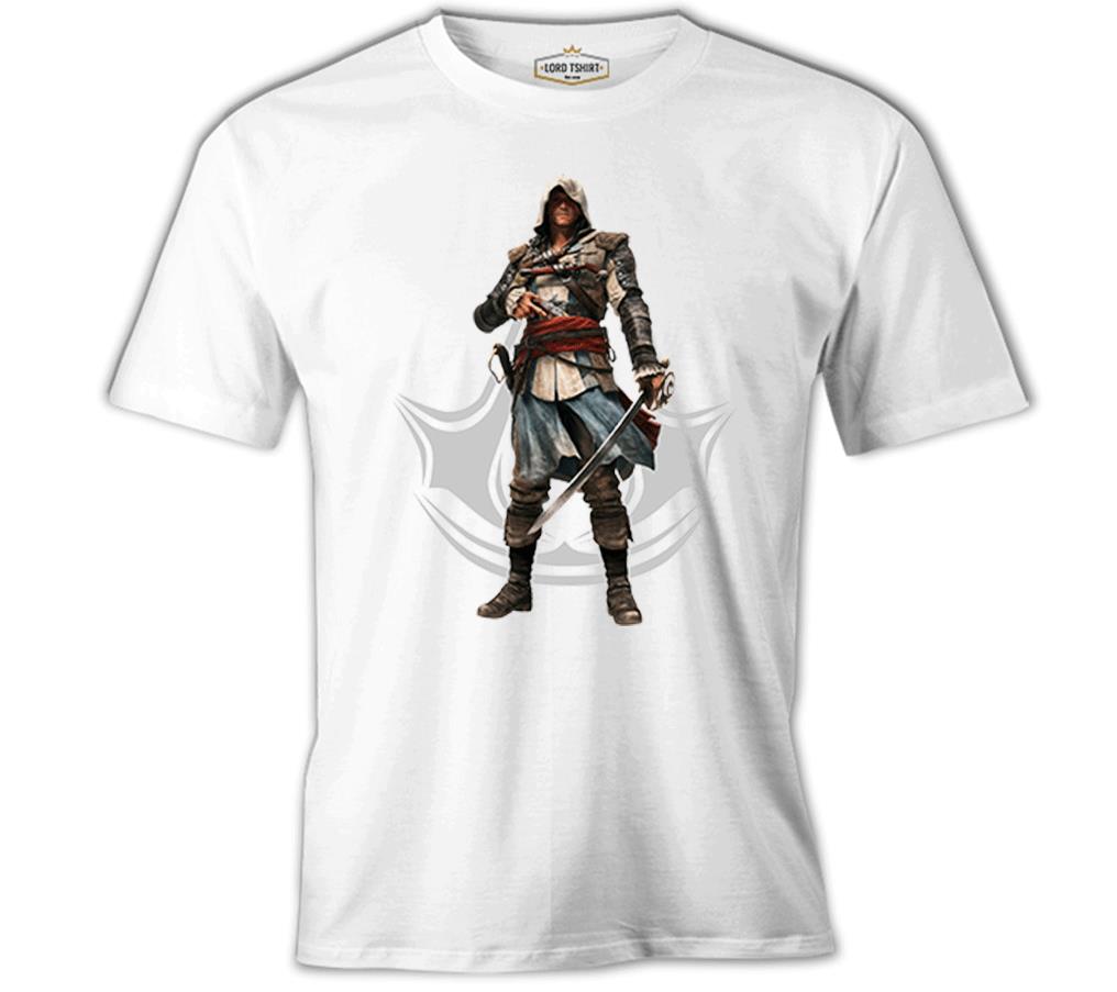 Assassin's Creed IV - Black Flag Beyaz Erkek Tshirt