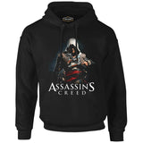 Assassin's Creed Siyah Erkek Fermuarsız Kapşonlu