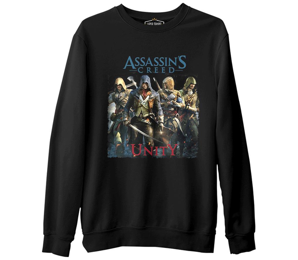 Assassin's Creed Unity 2  Siyah Erkek Kalın Sweatshirt