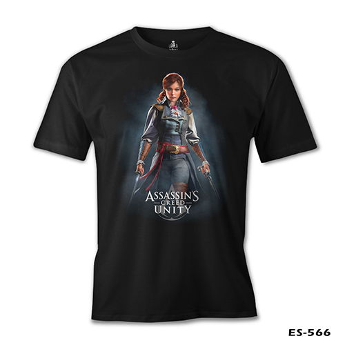 Assassin's Creed Unity - Elise Siyah Erkek Tshirt