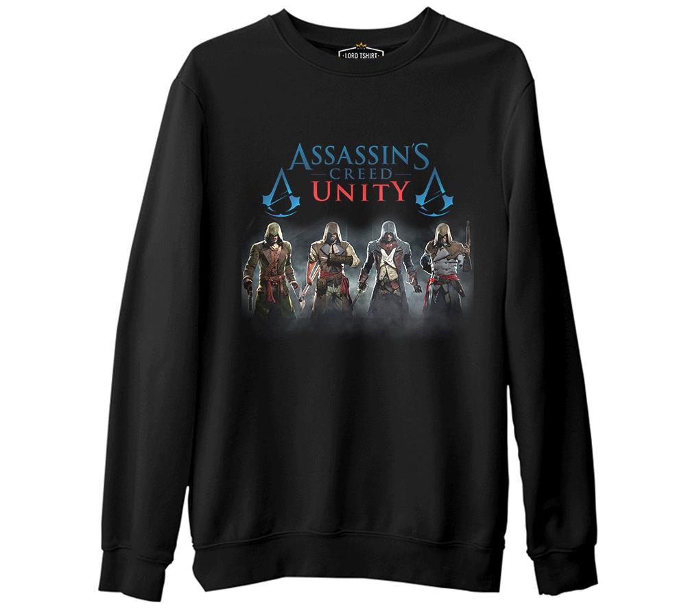 Assassin's Creed - Unity  Siyah Erkek Kalın Sweatshirt