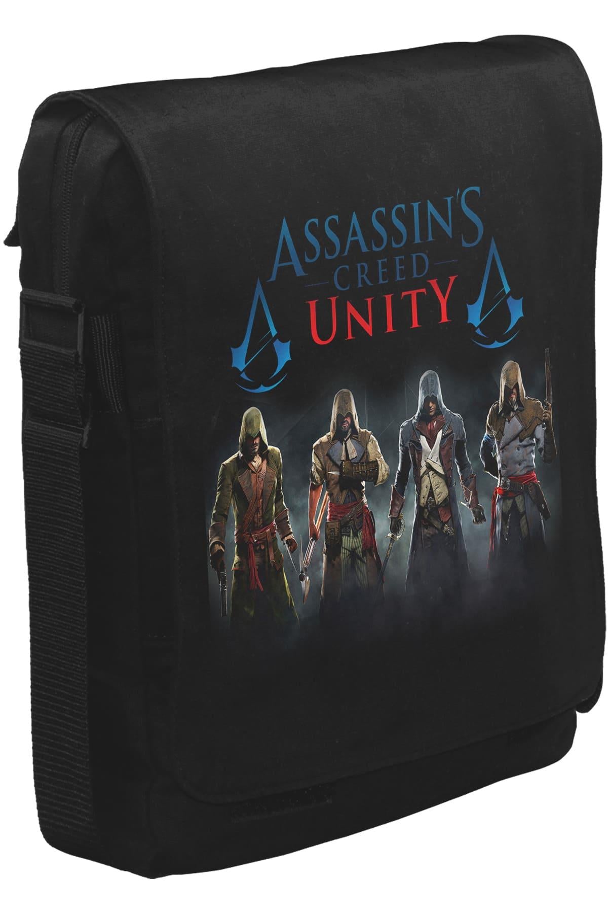 Assassin's Creed - Unity Unisex Siyah Postacı Çanta