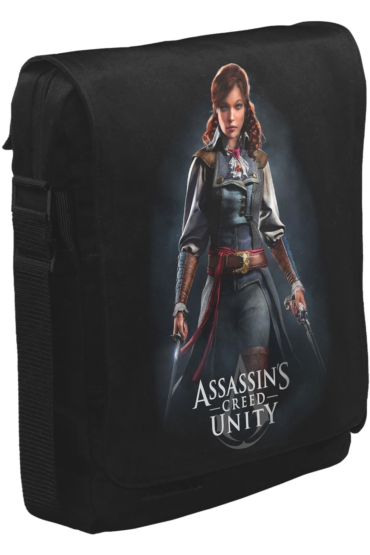 Assassins Creed Unity - Elise Unisex Siyah Postacı Çanta
