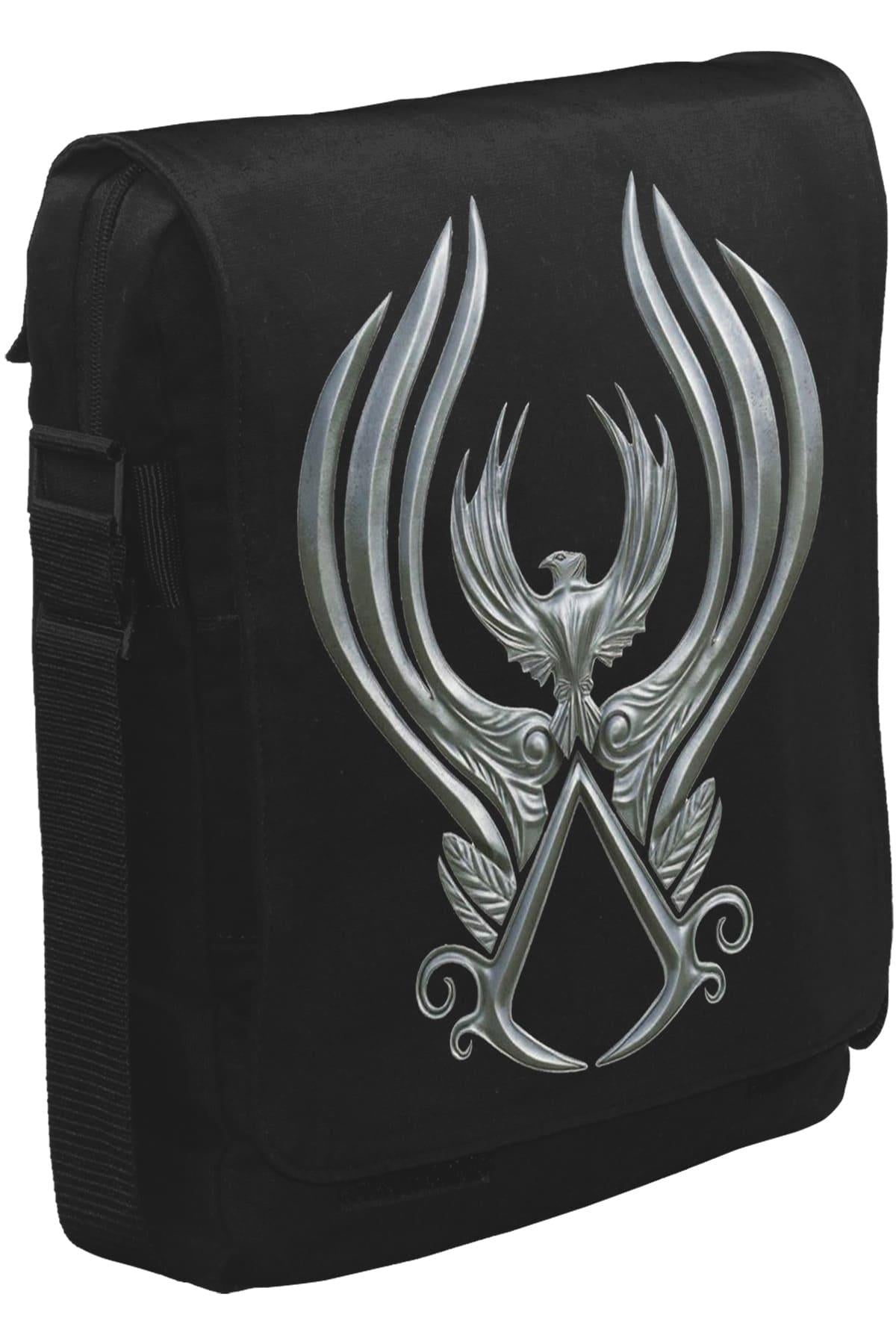 Assassins Creed Wings Unisex Siyah Postacı Çanta