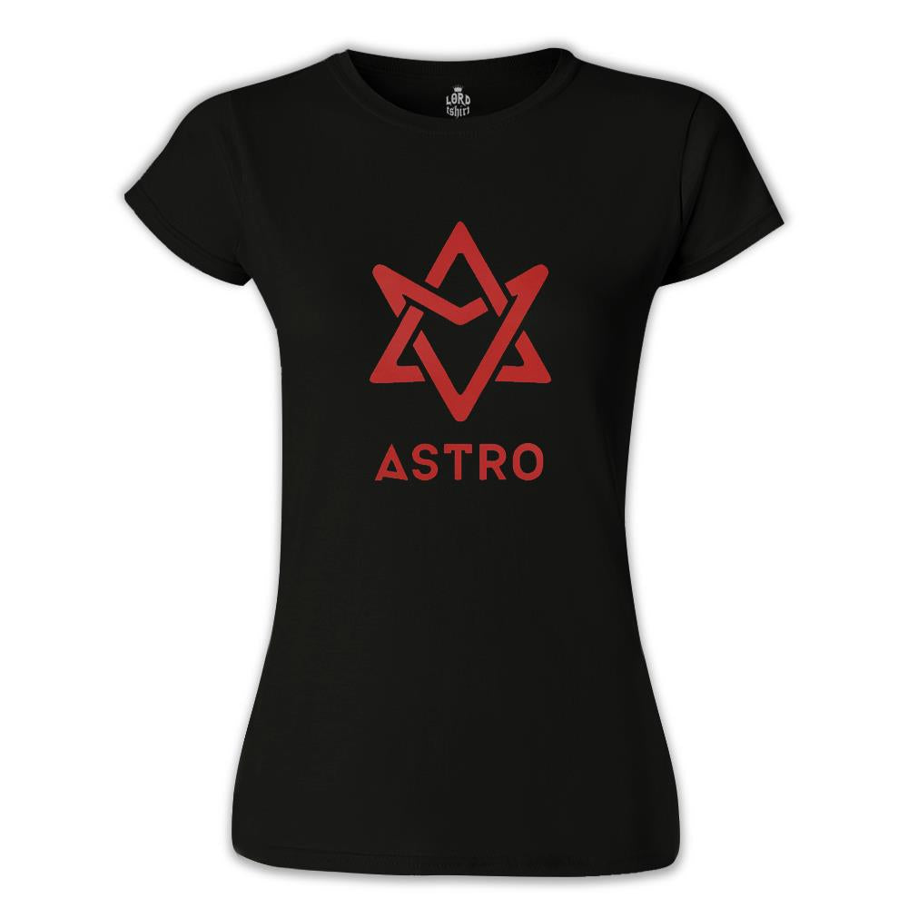 Astro - Logo Siyah Kadın Tshirt