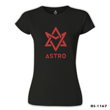 Astro - Logo Siyah Kadın Tshirt