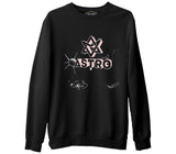 Astro - Universe Siyah Erkek Kalın Sweatshirt