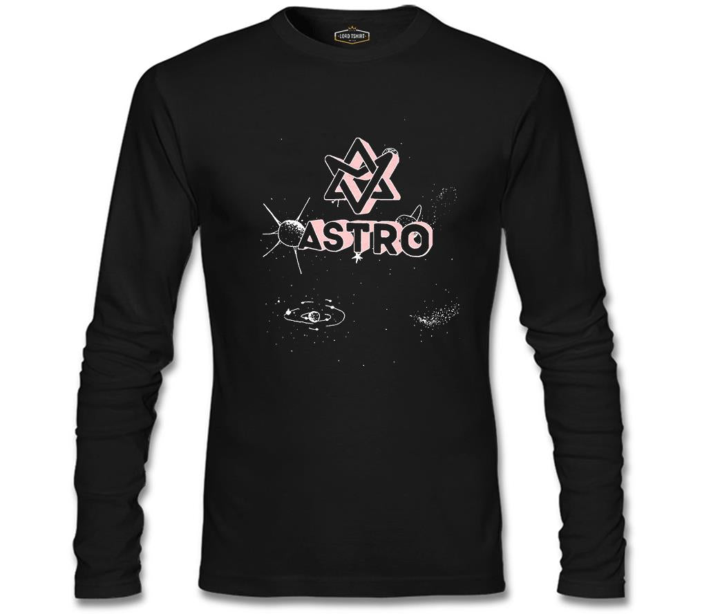 Astro - Universe Siyah Erkek Sweatshirt