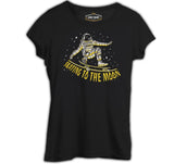 Astronaut Space Skating Black Women's Tshirt