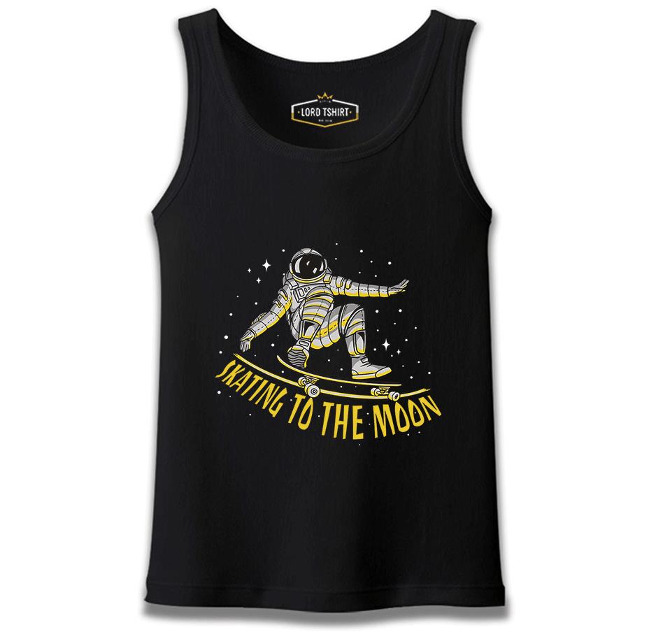 Astronaut Space Skating Siyah Erkek Atlet