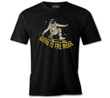 Astronaut Space Skating Black Men's Tshirt