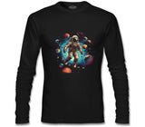 Astronaut - Journey to the Planets Black Men's Sweatshirt 