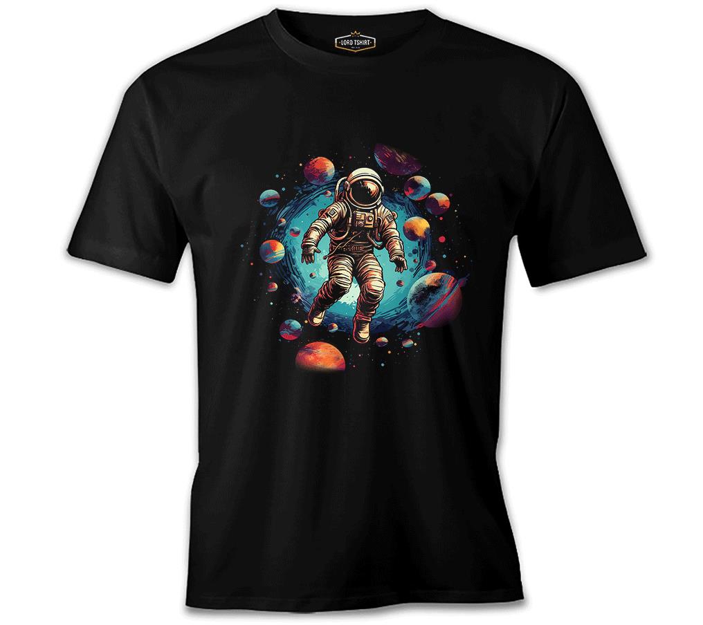 Astronaut - Journey to the Planets Black Men's T-shirt 