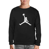 Astronaut Space Ball Black Kids Sweatshirt