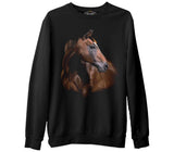 At 1  Siyah Erkek Kalın Sweatshirt