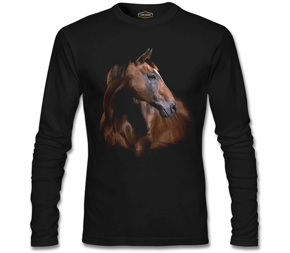 At 1 Siyah Erkek Sweatshirt