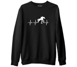 At 10 Siyah Erkek Kalın Sweatshirt