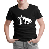 At 12 Siyah Çocuk Tshirt