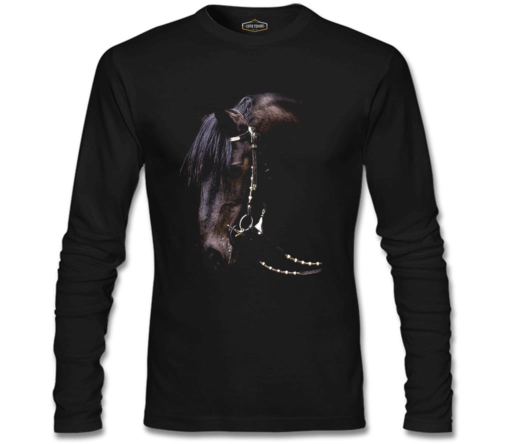 At 2 Siyah Erkek Sweatshirt