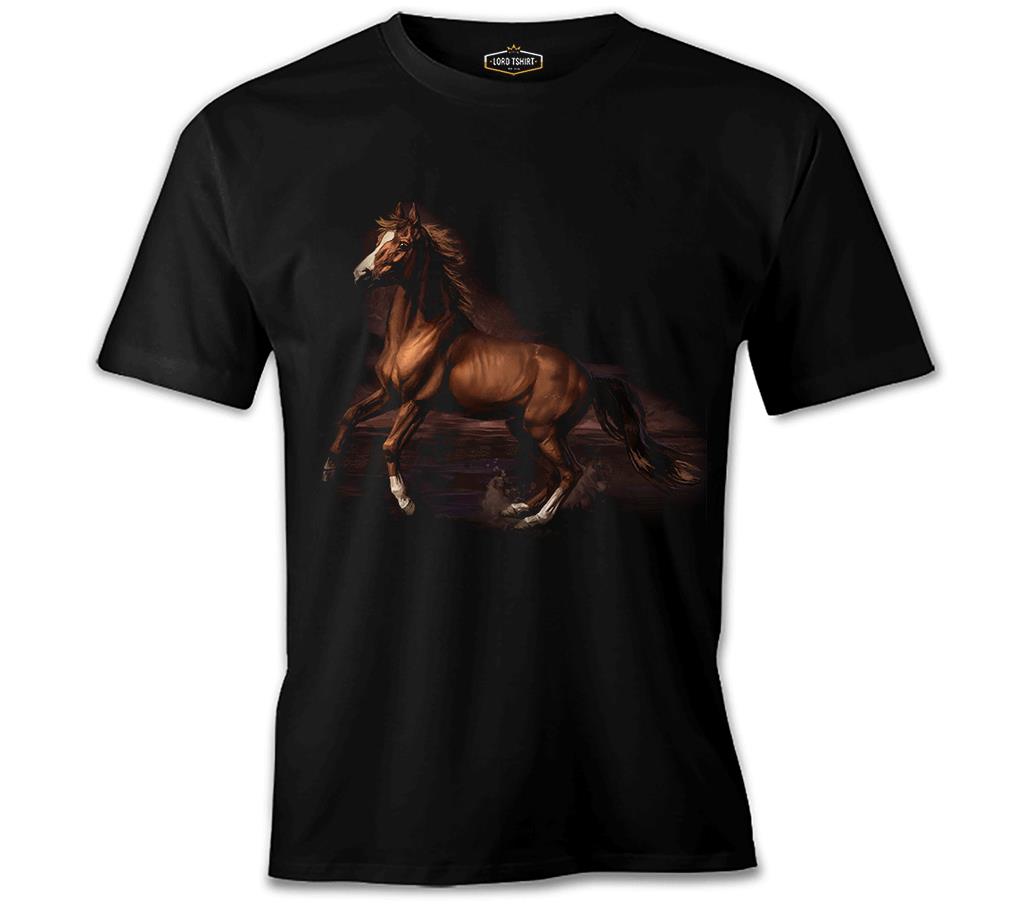 At 3 Siyah Erkek Tshirt
