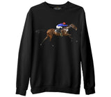 At 5  Siyah Erkek Kalın Sweatshirt