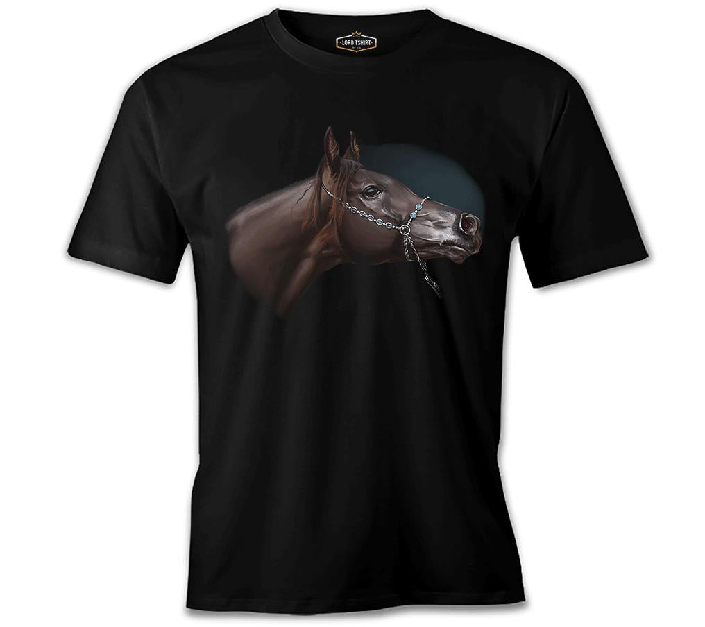 At 6 Siyah Erkek Tshirt