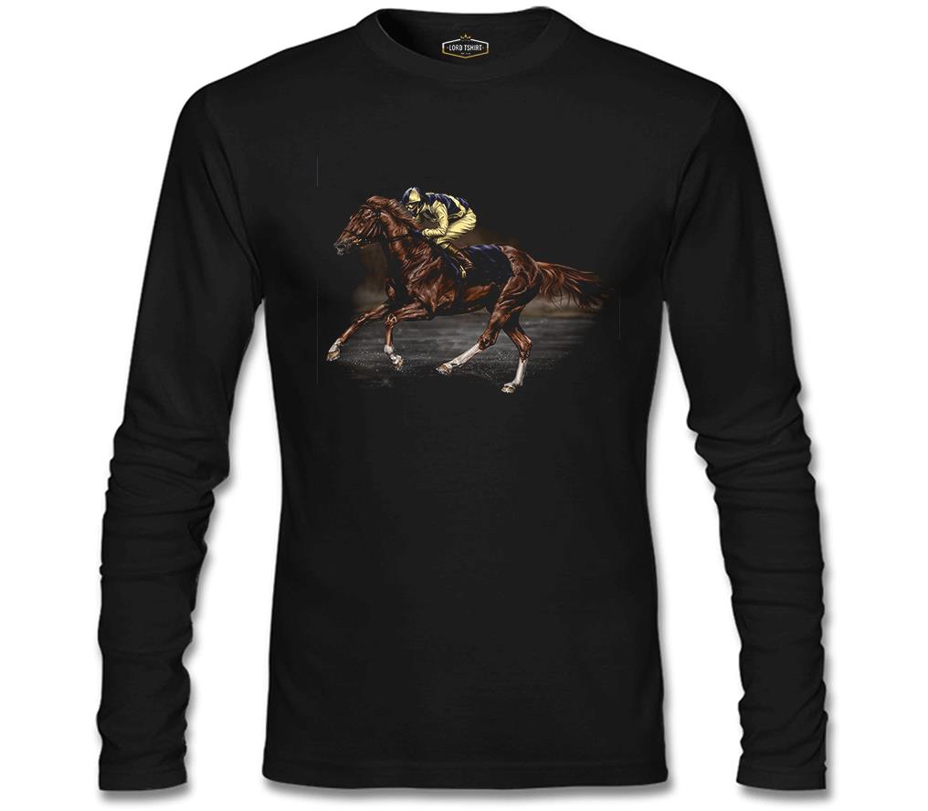 At 7 Siyah Erkek Sweatshirt