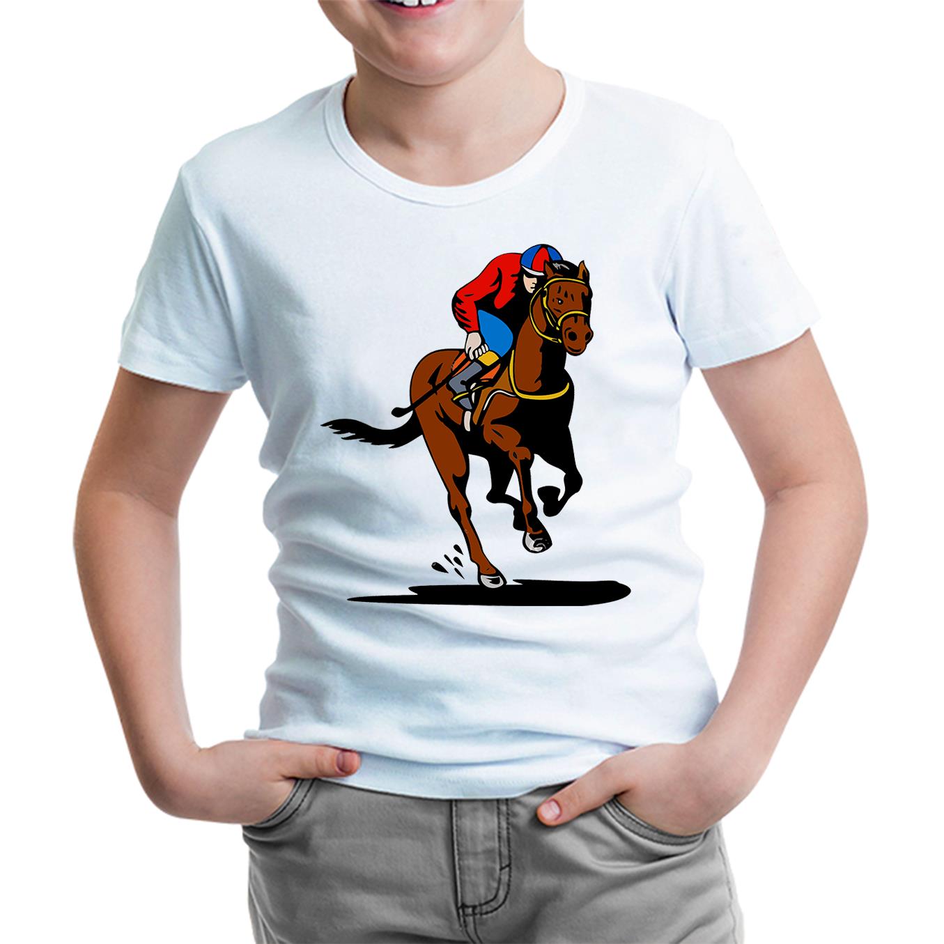 At 8 Beyaz Çocuk Tshirt
