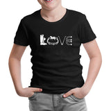 At 8 Siyah Çocuk Tshirt