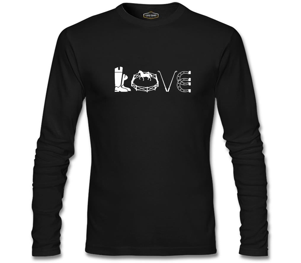 At 8 Siyah Erkek Sweatshirt