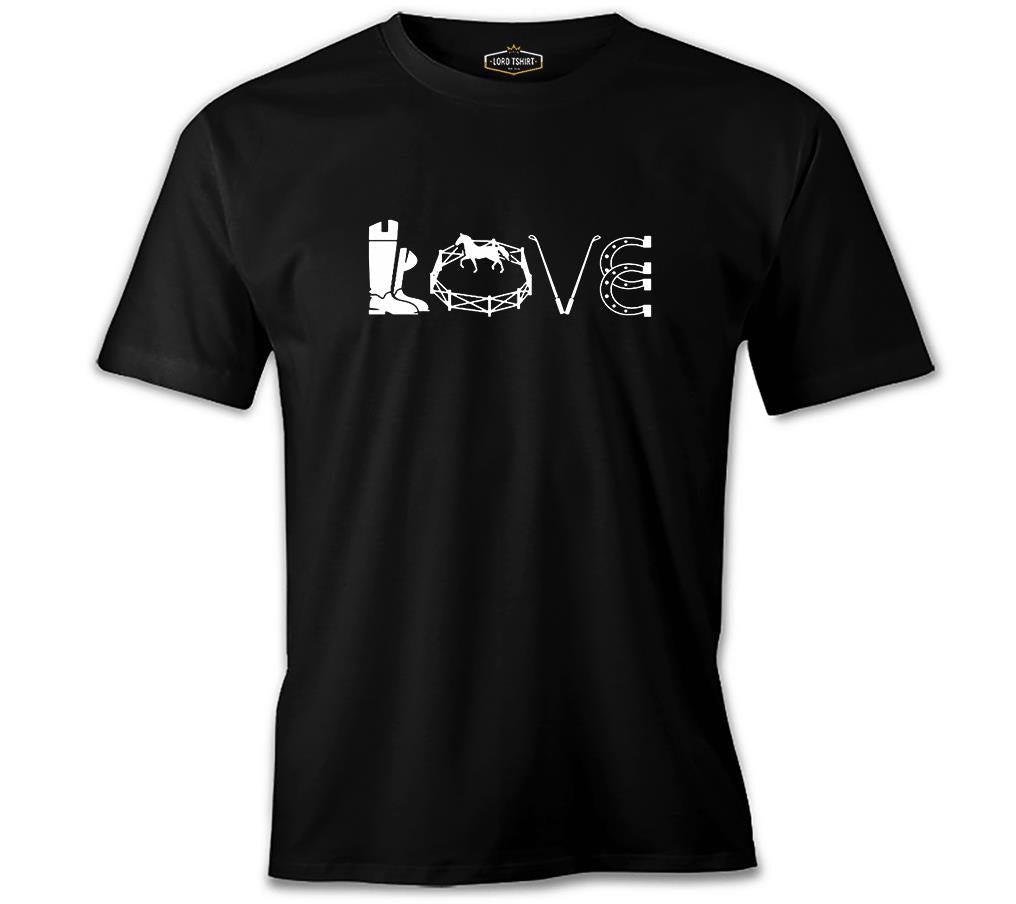 At 8 Siyah Erkek Tshirt