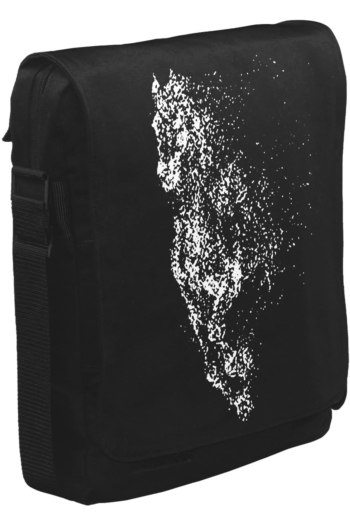At IX Unisex Black Messenger Bag 