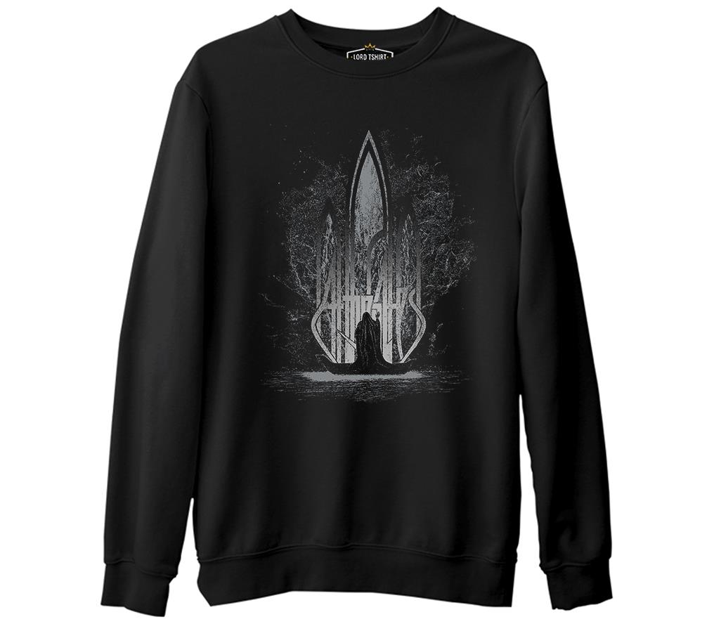 At The Gates - Charon Siyah Erkek Kalın Sweatshirt