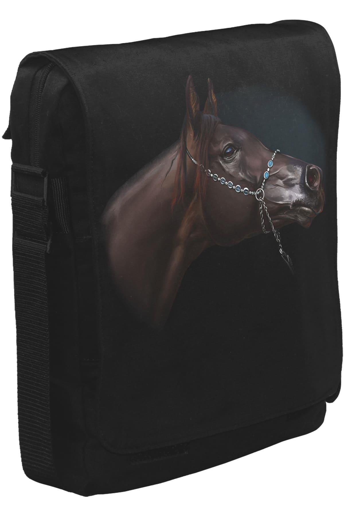 At VI Unisex Siyah Postacı Çanta