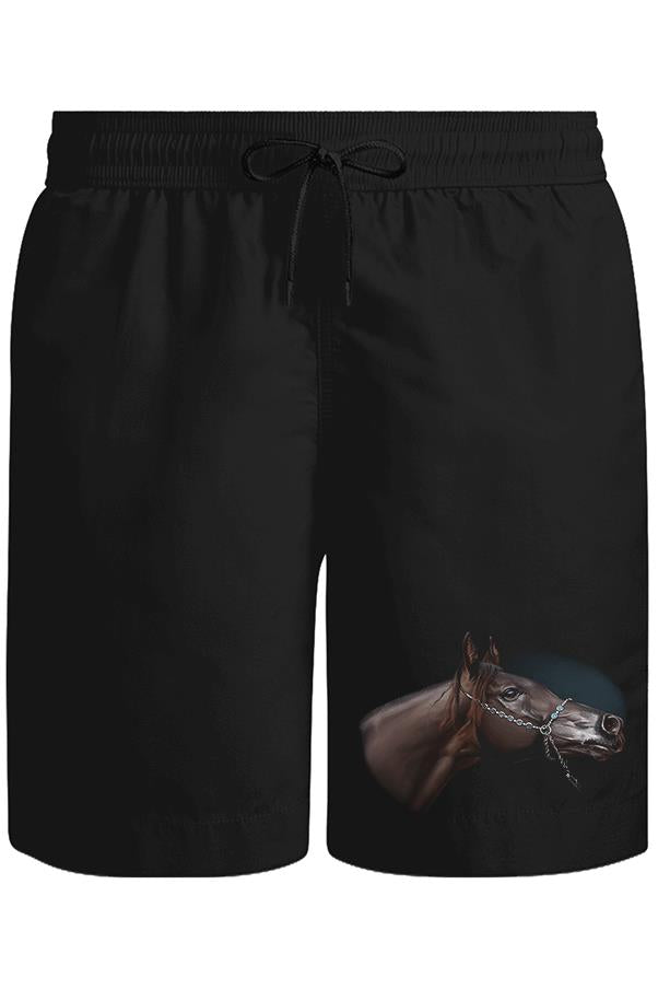 At VI Unisex Siyah Şort